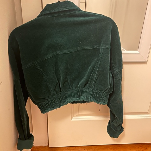 Women’s Corduroy Teal Jacket - Picture 2 of 2